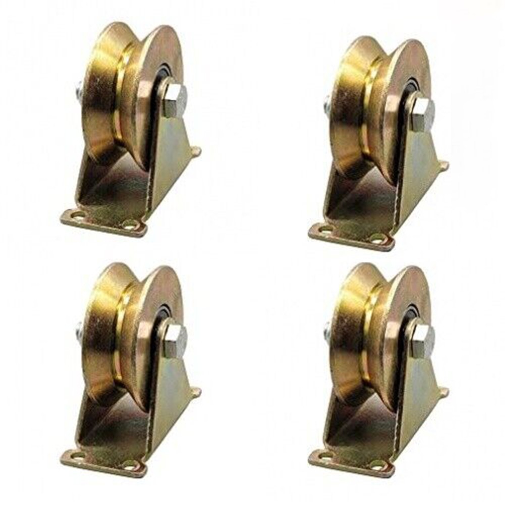 For Home/office/Hotel Gate Caster Caster Sliding Wheel 440 Pounds Golden Steel gallery