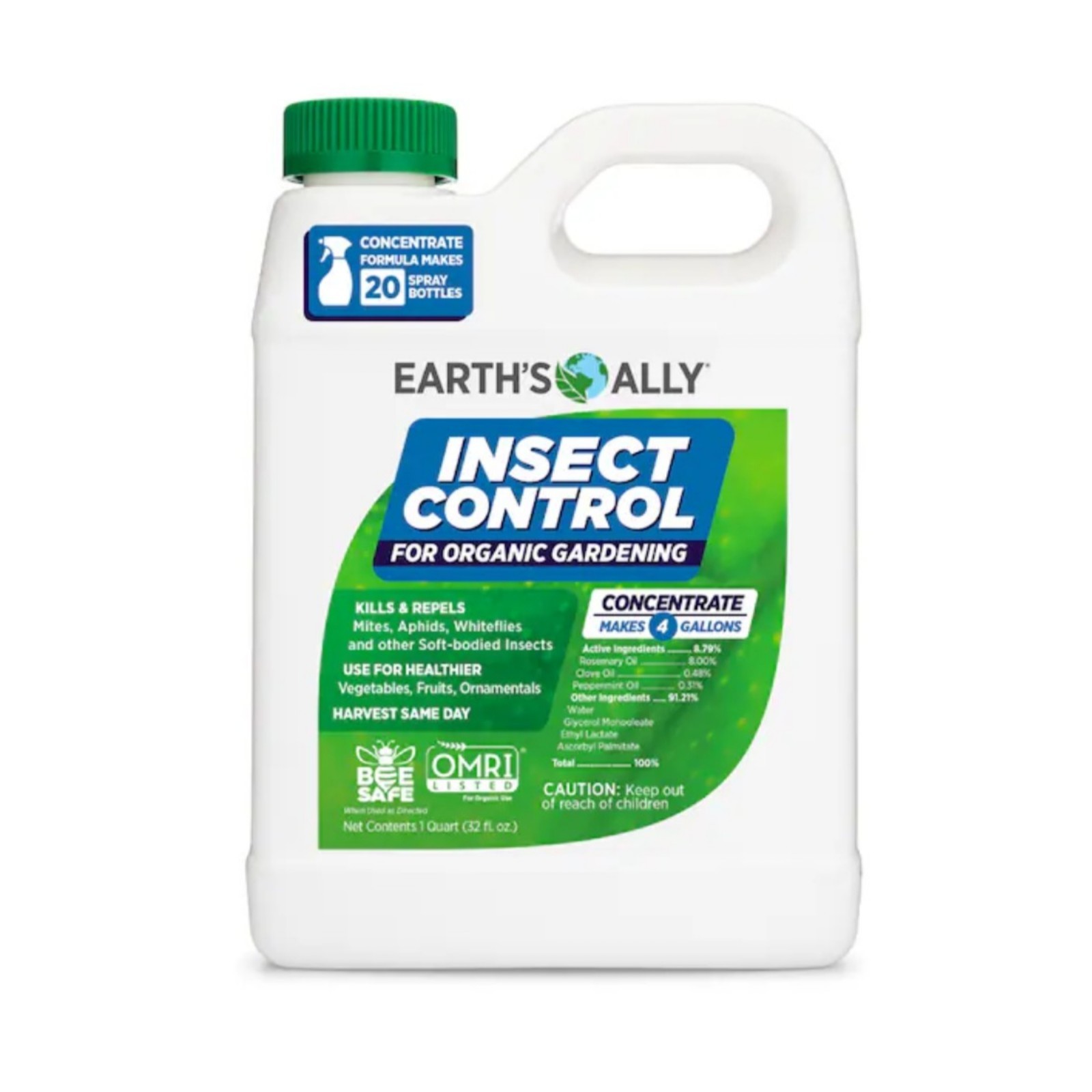 Earth’s Ally Insect Control Concentrate 32oz Organic Garden Spray 2 Pack gallery