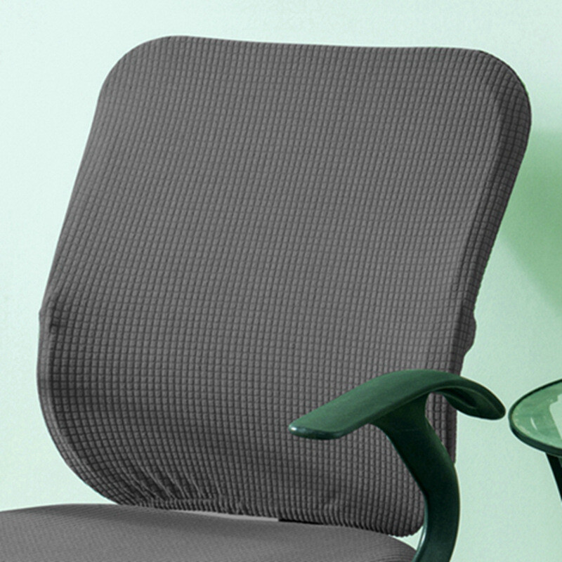 Solid Color Stretchy Waterproof Chair Back Covers Office Seat Back Slipcover New gallery