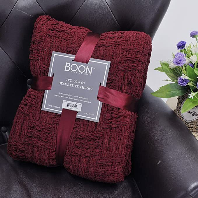 HST Cable Knit Throw Blankets with Tassels Soft Cozy Fluffy Couch Bed Sofa Decor gallery