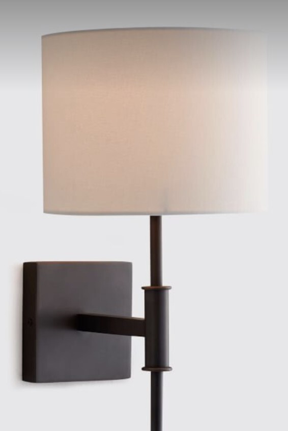 POTTERY BARN Atticus Metal Sconce-Bronze-OPEN BOX gallery