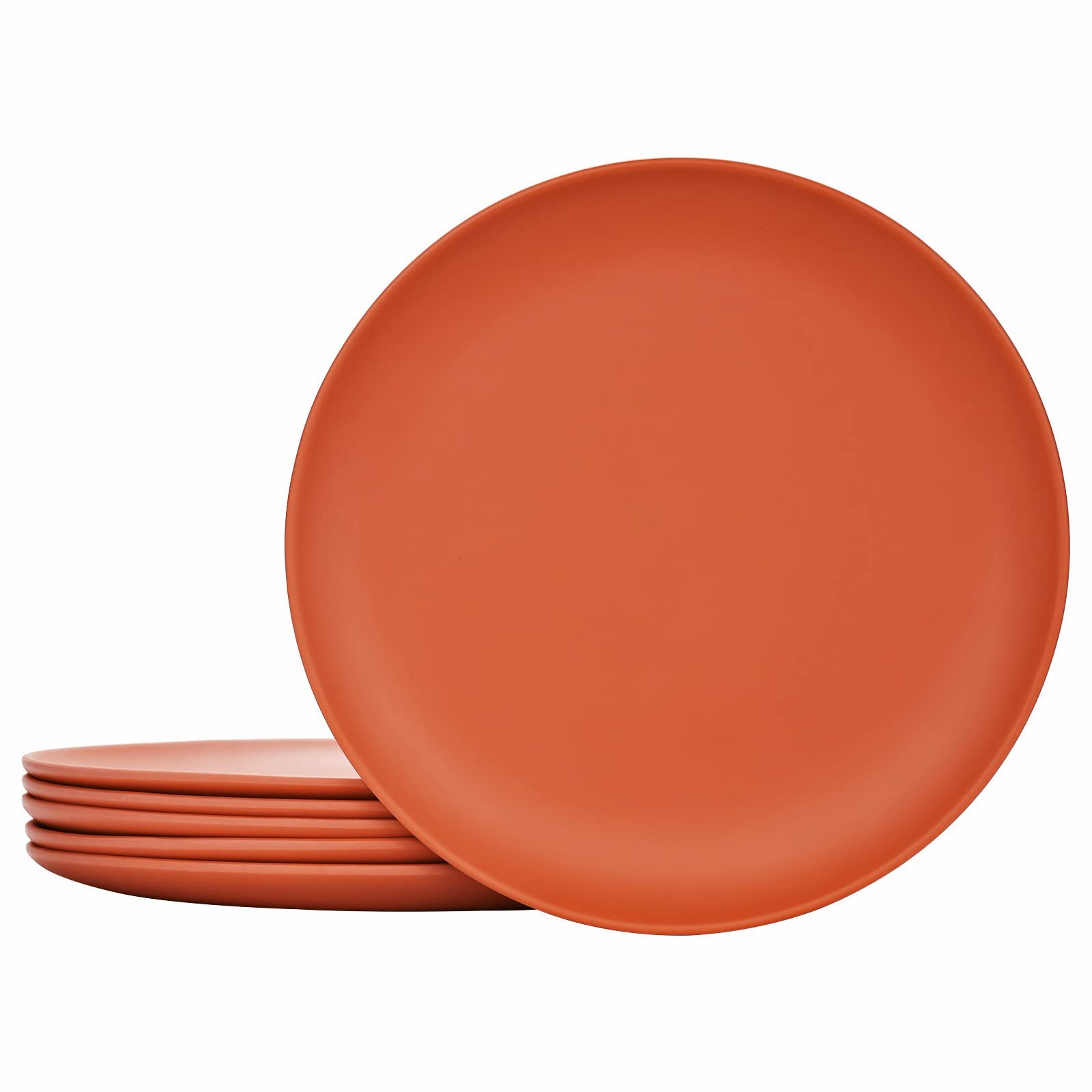 TP 10" Plate Set, 6-Piece Melamine Round Dinner Plates, Unbreakable Weighty Serv gallery