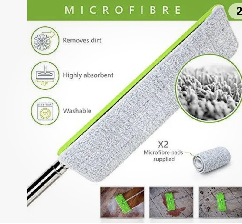 Microfibre Mop Pad Replacement For Easygleam Flat Mop And Bucket. Suitable For A gallery