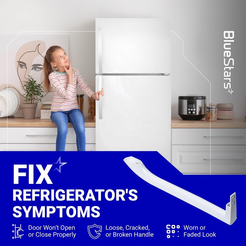 Refrigerator Door Handle Replacement ABS 17 Inch 2 Pack For Frigidaire Freezers gallery