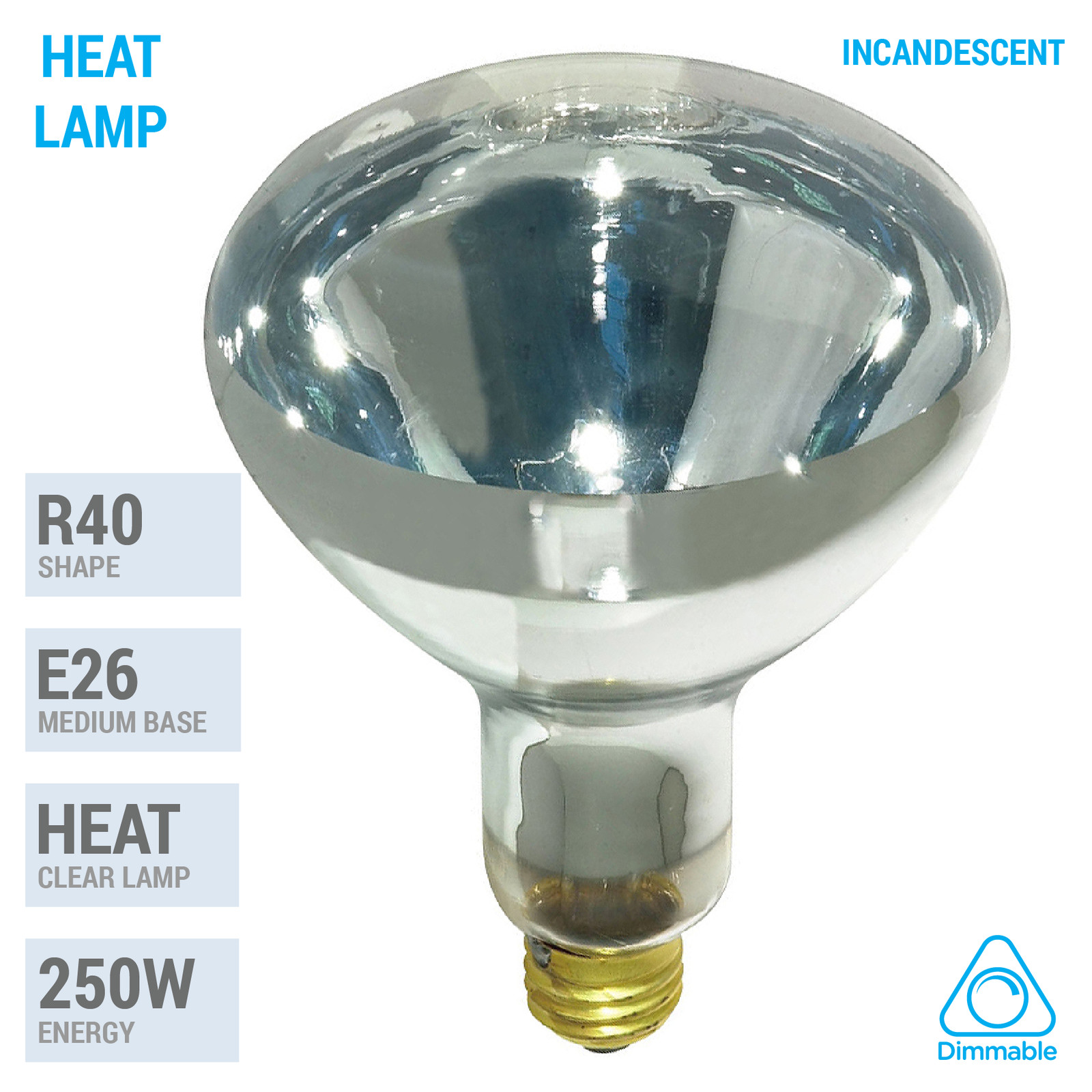 250W Watt Infrared Brooder Chicken Coop Hen House Clear Heat Lamp R40 Medium E26 gallery