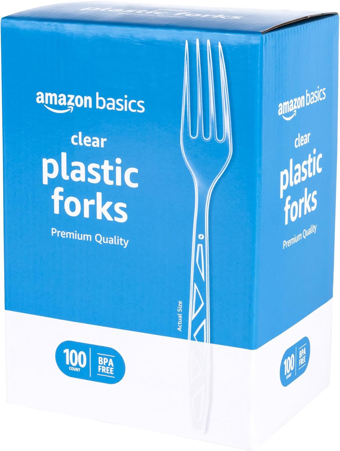 Disposable Clear Plastic Forks, Premium Quality, 100 Count, Large Pack gallery