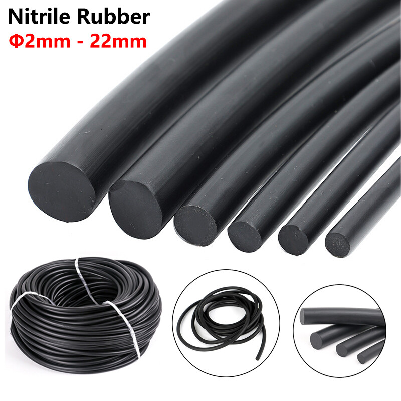Nitrile Rubber Solid Sealing Strip Rod Round Bar 2mm-22mm Elastic Oil-Resistance