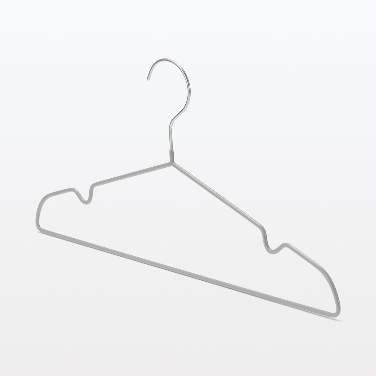 MUJI Non-Slip Hangers, Approx. 41cm Wide, Set of 10, 83857868 gallery