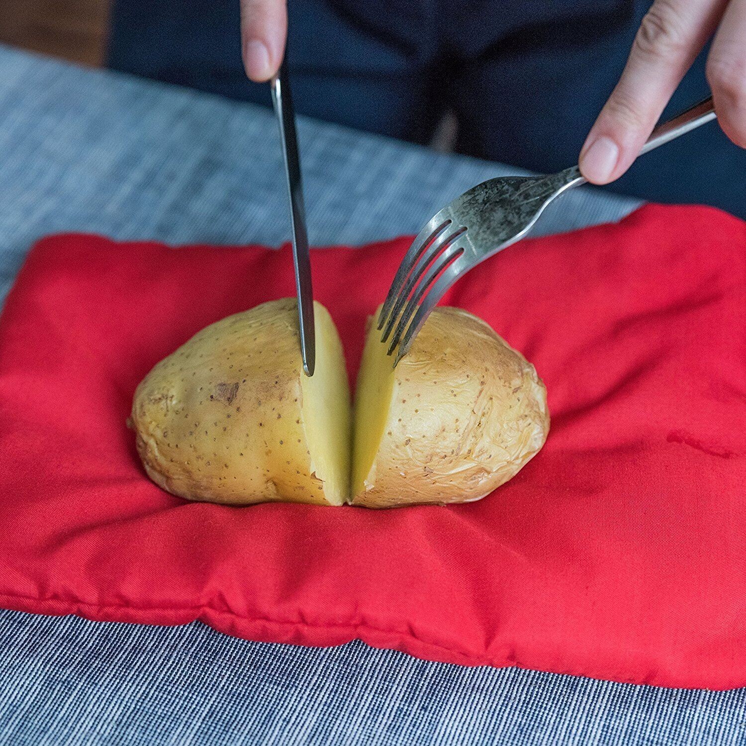 2 Pack New Potato Microwave Cooker Bags 4 Minutes Fast Quick Reusable Washable gallery