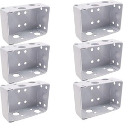 6PCS 2Inch Blind Brackets Low Profile Box Mounting Bracket for Window Blinds Wh