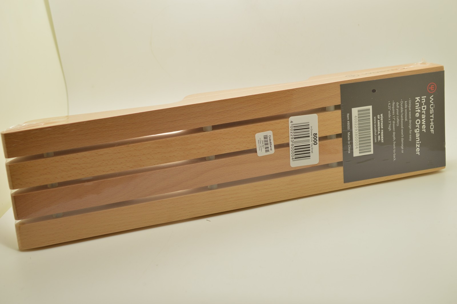 WUSTHOF In-Drawer 7 Knife Organizer Item #8000 New Sealed Kitchen 17” X 4 1/4” gallery
