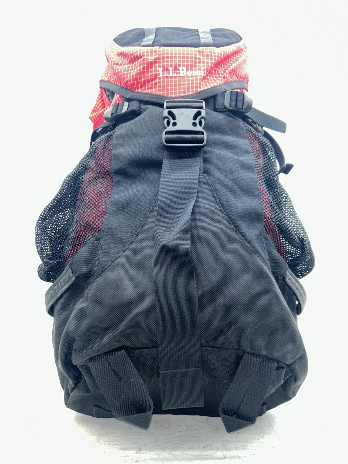 LL Bean Hiking Backpack OJD97 Red & Black 28”x14”x7” 2