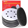 6 Pack 5 Inch 8 Holes Interface Pad, 5” Orbital Sander Foam Pad for in Sander, gallery
