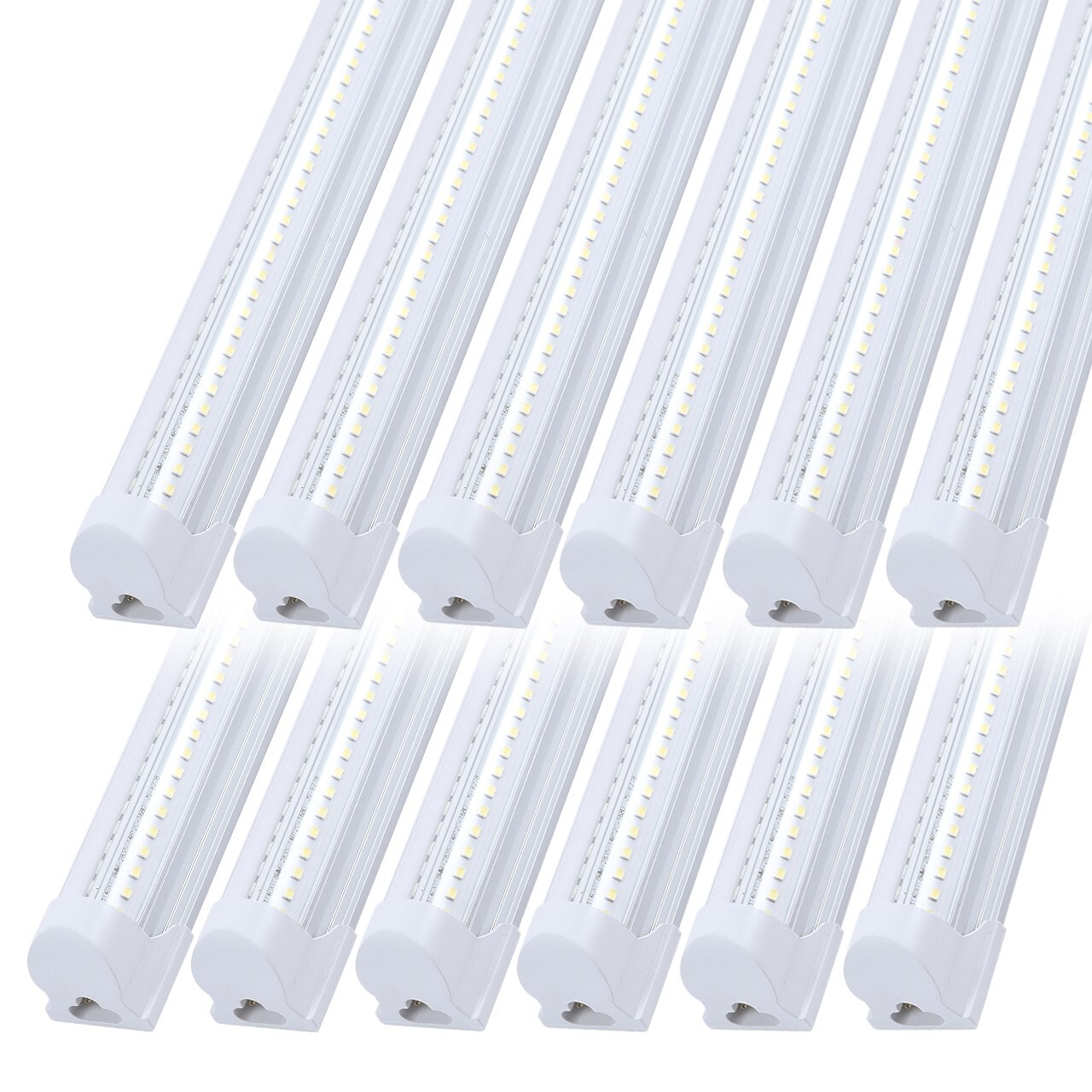 12 Pack 4FT 60W LED Linkable Shop Ceiling Light Super Bright Daylight 6000K gallery