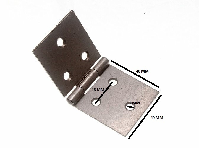 Backflap Hinge Sc Self Colour Steel 40mm X 89mm 50 Pairs gallery