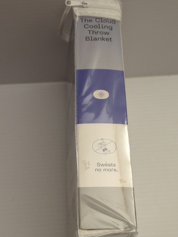 Coop Cloud Cooling Throw Blanket Size 50”x60” White Sleep Goods Silky Smooth gallery