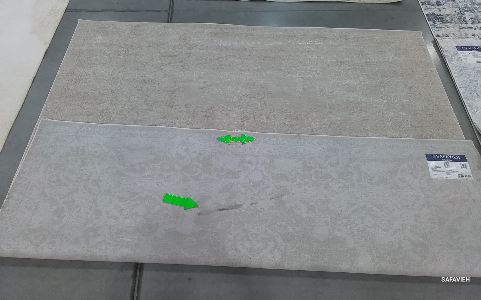 CREME / IVORY 8'-0" x 8'-0" Back Stain Rug, Reduced Price 1172799758 RFT664D-8SQ gallery