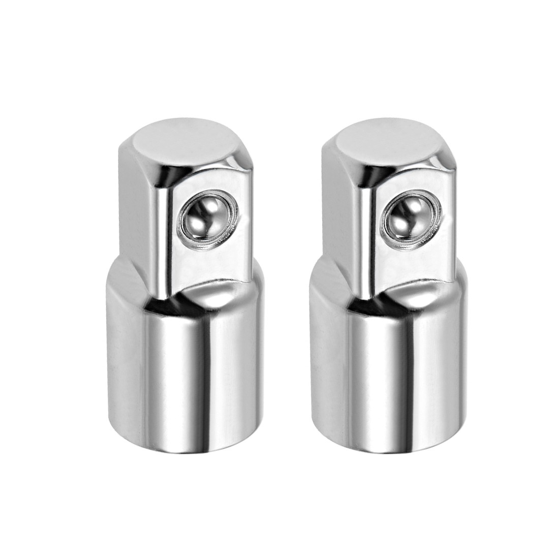 3/8" Drive (F) x 1/2" (M) Socket Adapter Cr-V (Silver) Female to Male 2Pcs gallery