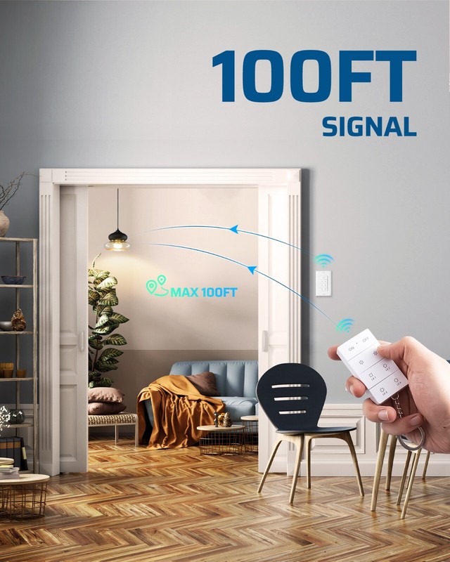 DEWENWILS Wireless Dimmer Switch, Electrical Light Switch, Remote Control Dimmer gallery