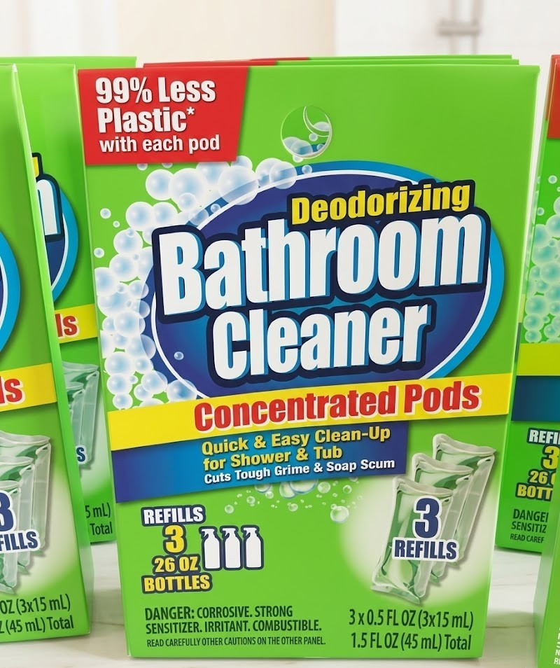 10 Deodorizing Bathroom Cleaner Concentrated Pods with 3 Refills gallery