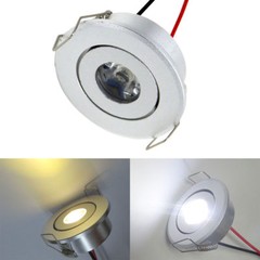 1W/3W White/Warm LED Ceiling Down Light Recessed Cabinet lights 12~24V/85~265V