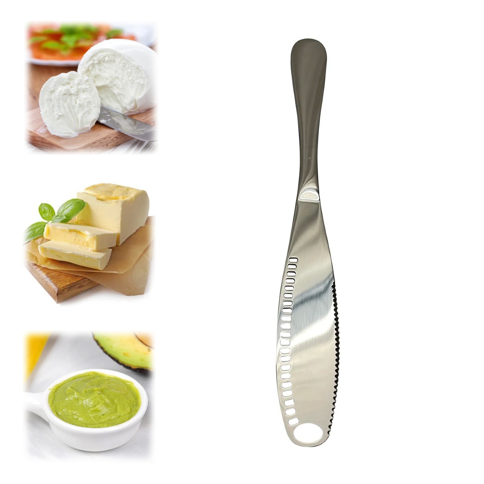 Cheese & Butter Spreader Knife Stainless Steel Multi-Use Cutting/Spreading Tool gallery
