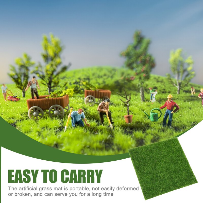 Simulated Moss Decoration Artificial Grass Mats Decorative Faux Green gallery