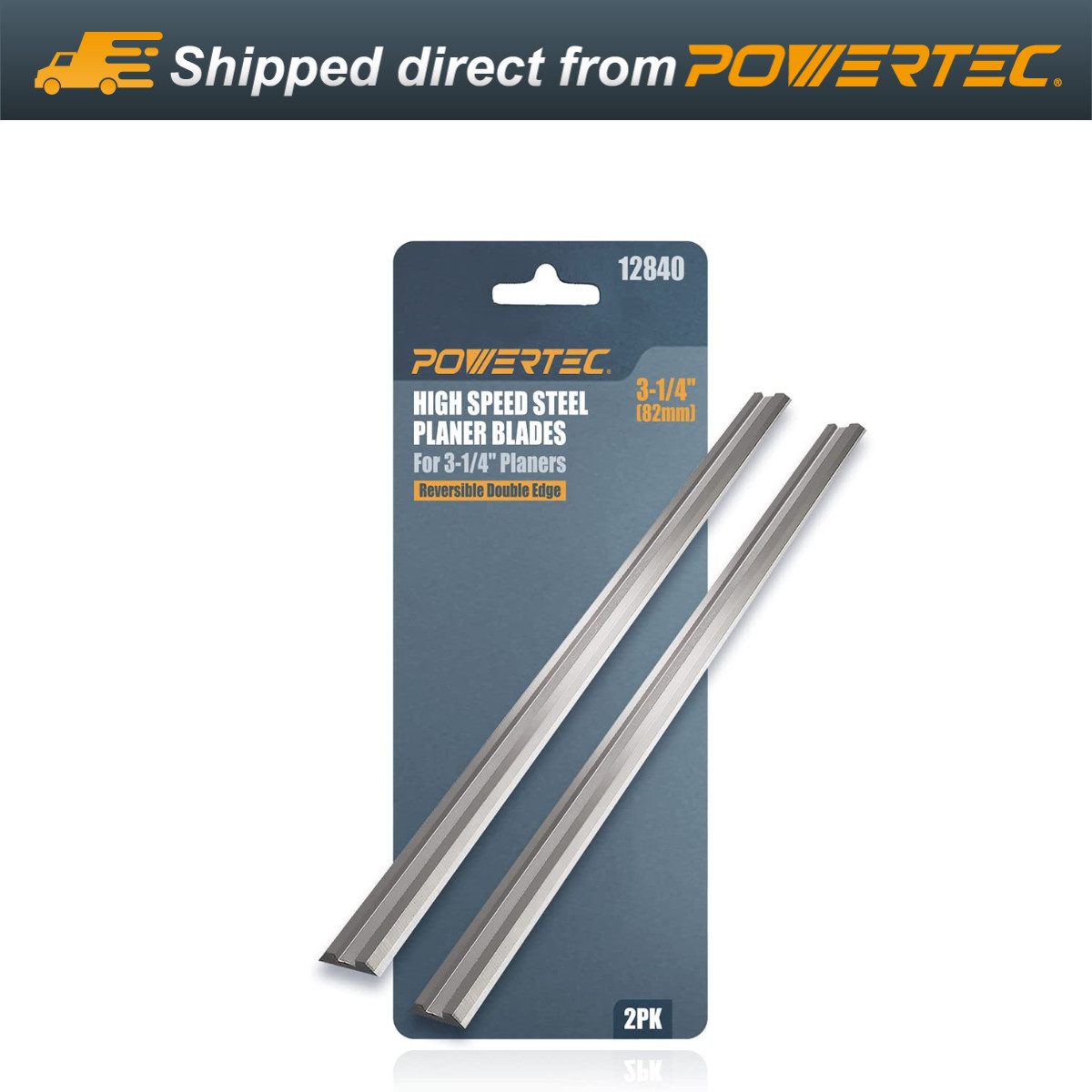 POWERTEC 3-1/4" HSS Hand Held Planer Blades Replacement for Bosch, Black&Decker gallery