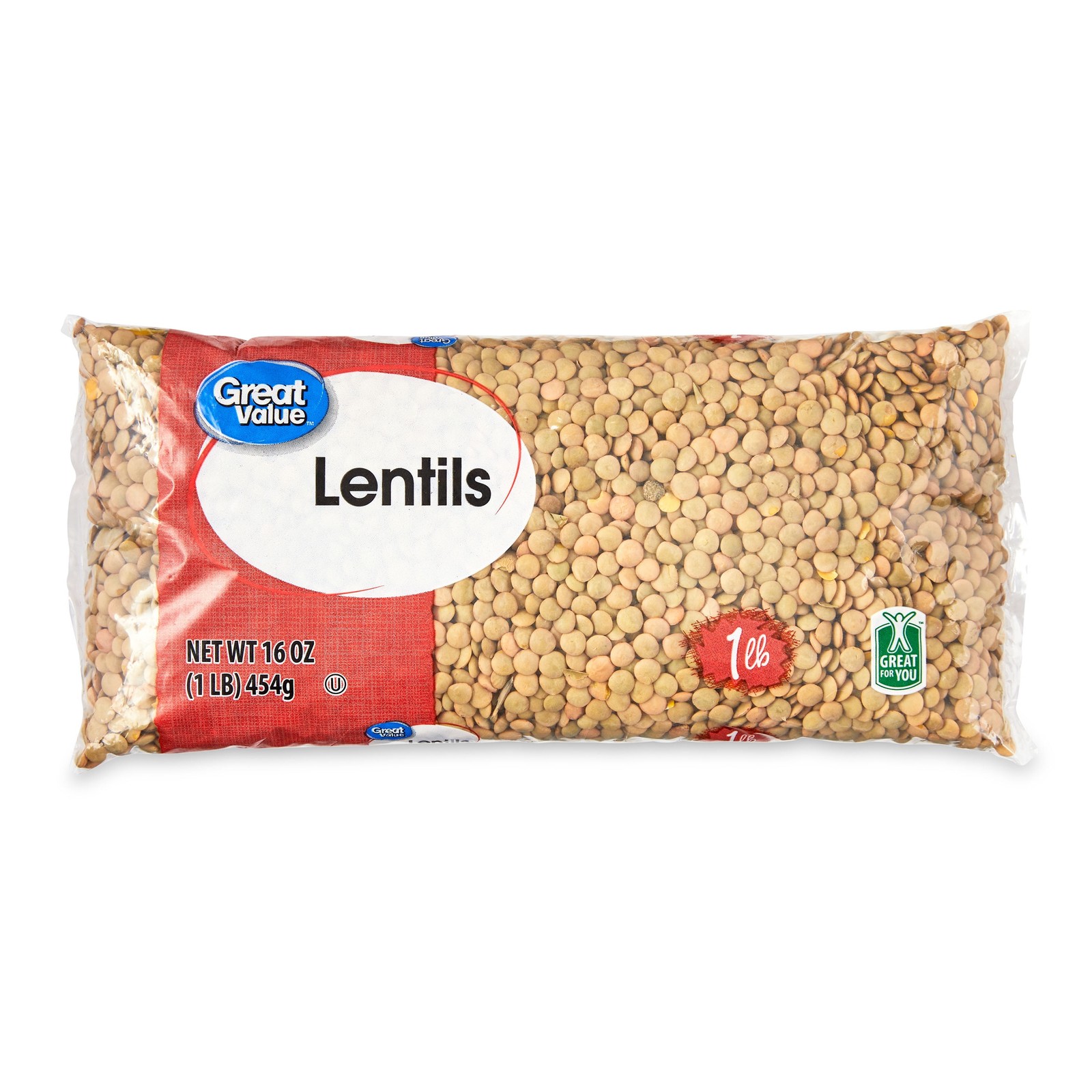 (8 pack) Great Value Lentils, 1 lb gallery
