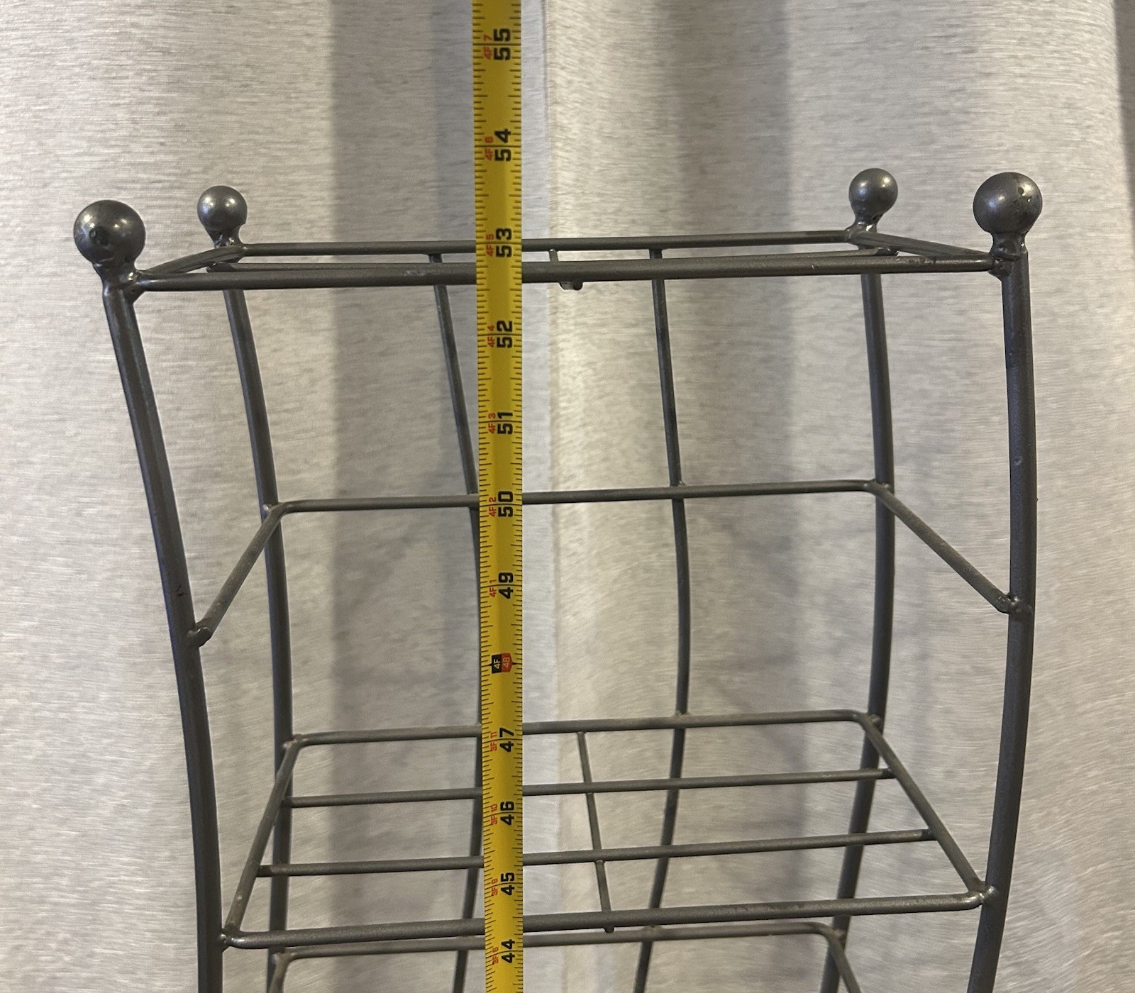 53” Inch Metal Wave DVD / Game / Book Storage Rack Tower Shelf Shelves gallery