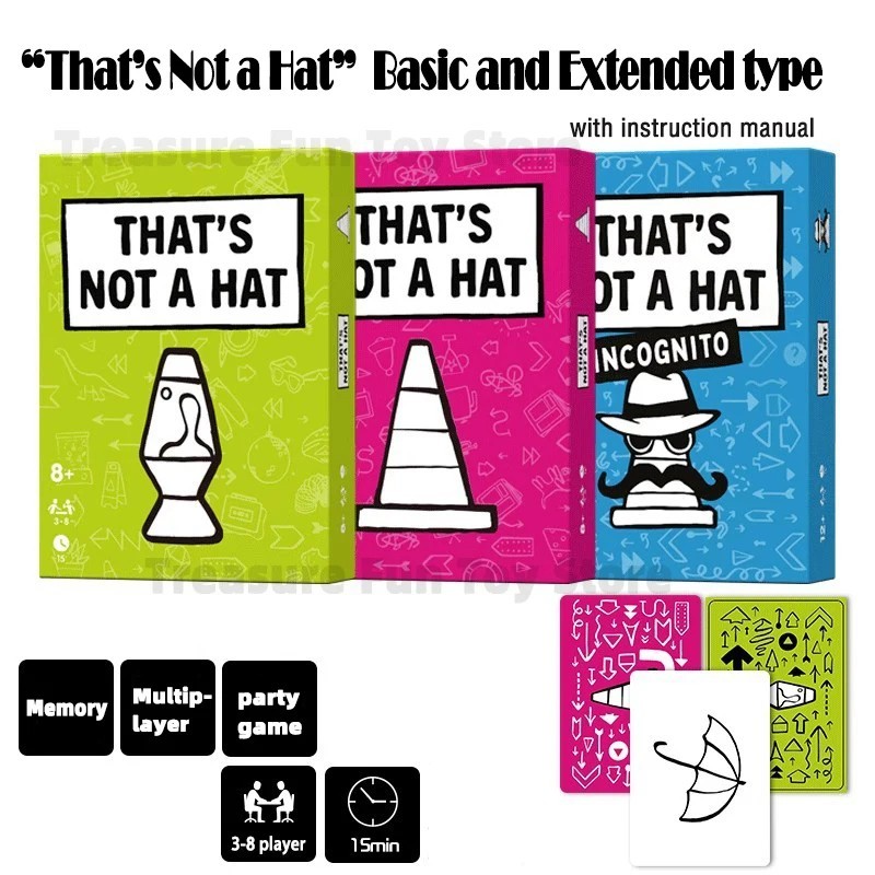 That'S Not a Hat - Fun Bluffing & Memory Party Game for All Ages Components gallery