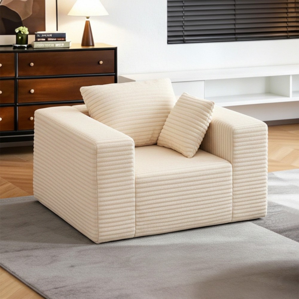 Boneless Sofa Chair, No Assembly Couch in a Box Memory Foam Mini Cloud Chair gallery