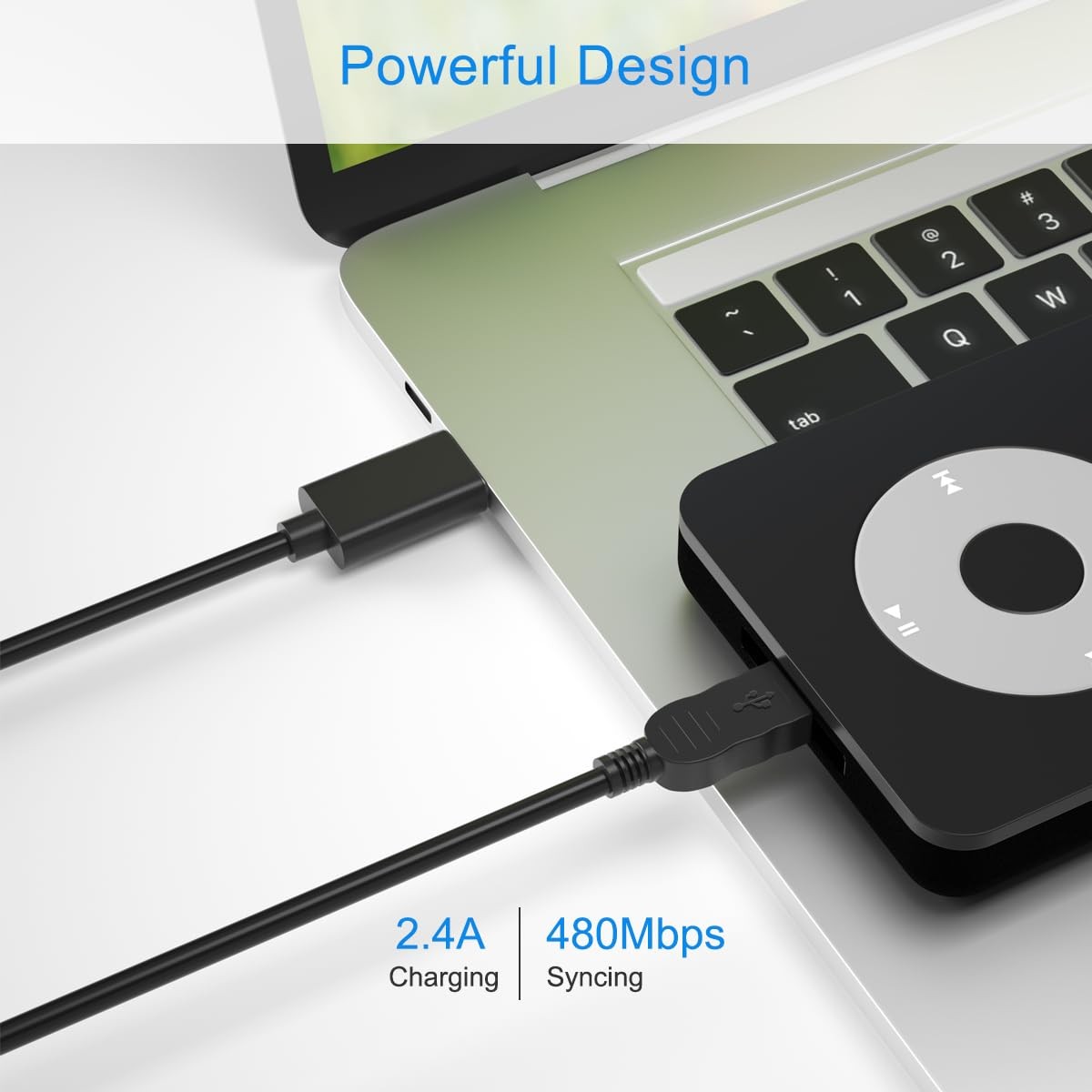USB-C to Mini USB Cable,Type-C to Mini-B Charging Cord Compatible with Canon Cam gallery