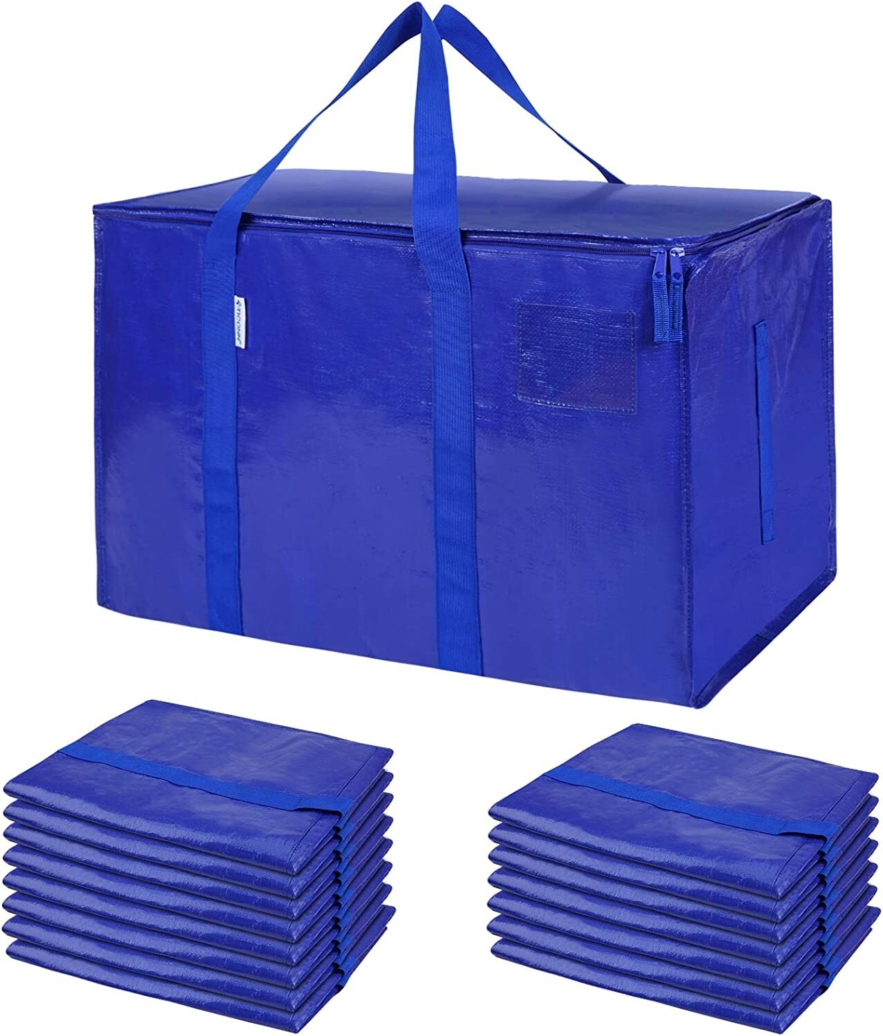 16 Pack Extra Large Moving Bags with Zippers & Carrying Handles, Heavy-Duty Stor gallery