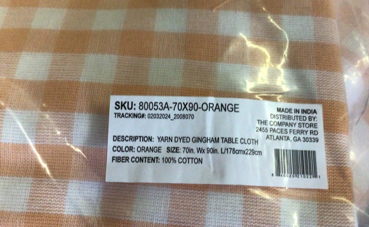 The Company Store Yarn Dyed Gingham Table Cloth-70in.X90in. gallery
