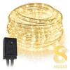 Warm White 1/2" Thick LED Rope Lights 10', 25', 60', 150' ft Static or 8 Mode gallery