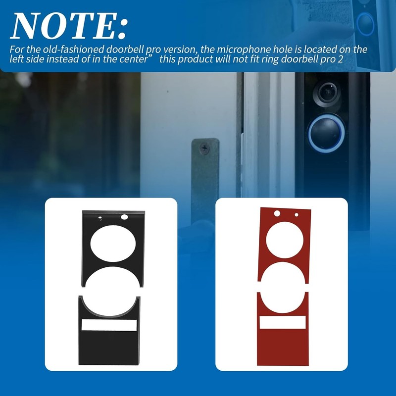 Replace Screen Protector For Ring Doorbell Pro Older Version w/double-sided tape gallery