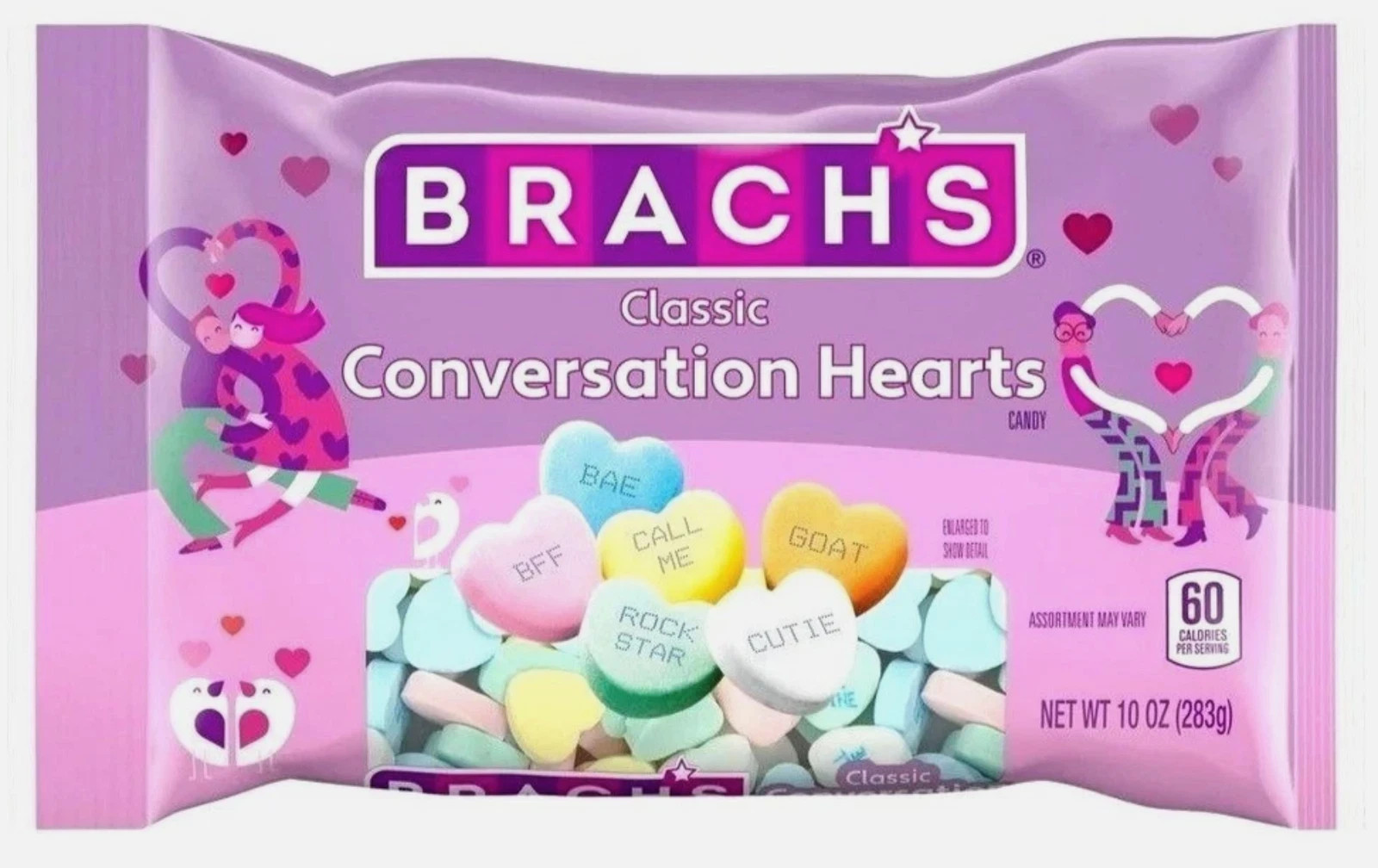BRACH'S /Classic Conversation Hearts / LOT of (6) 10oz Bags/🩷Exp. 7/27 + 9/27🩷 gallery