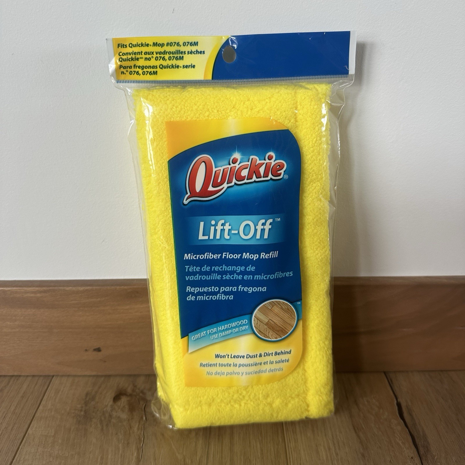 Quickie Lift-Off Microfiber Floor Mop Refill - For Hardwood & More, New Sealed gallery