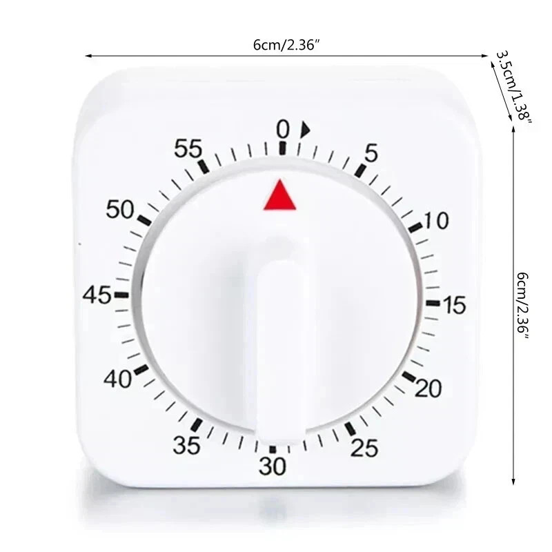 1 Kitchen Timer 60 Minute Timing Bell Alarm Sound Home Baking Cooking Mechanical gallery