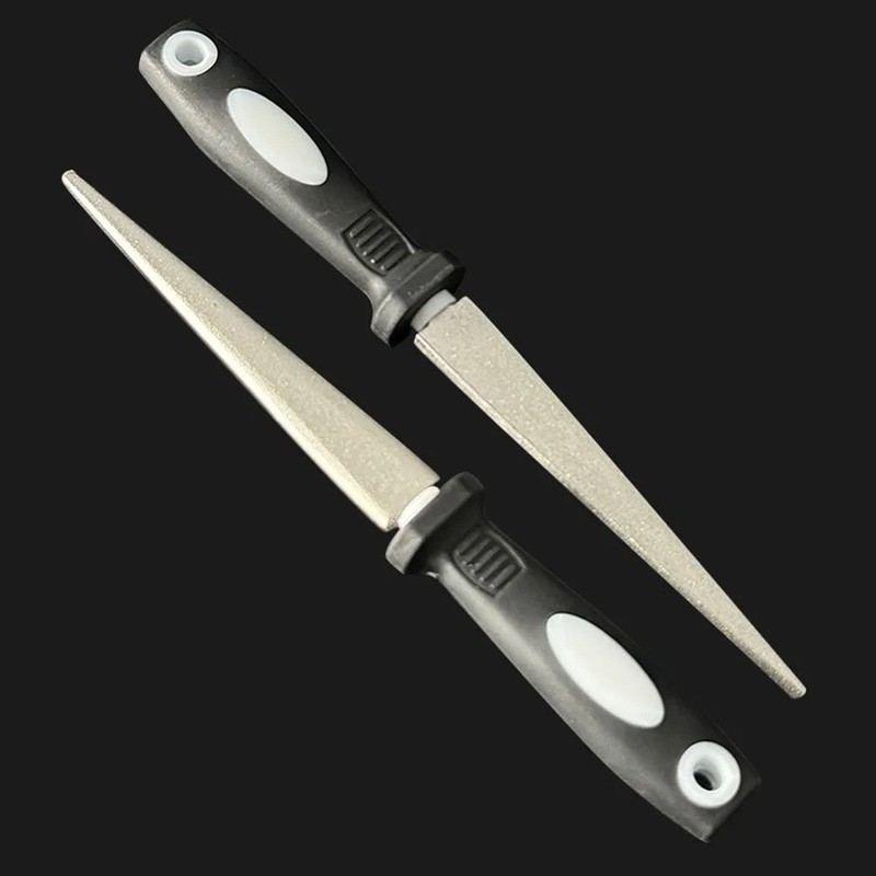 Double-Sided Diamond Sharpener Flat Curved Metal File for Scissors & Garden gallery