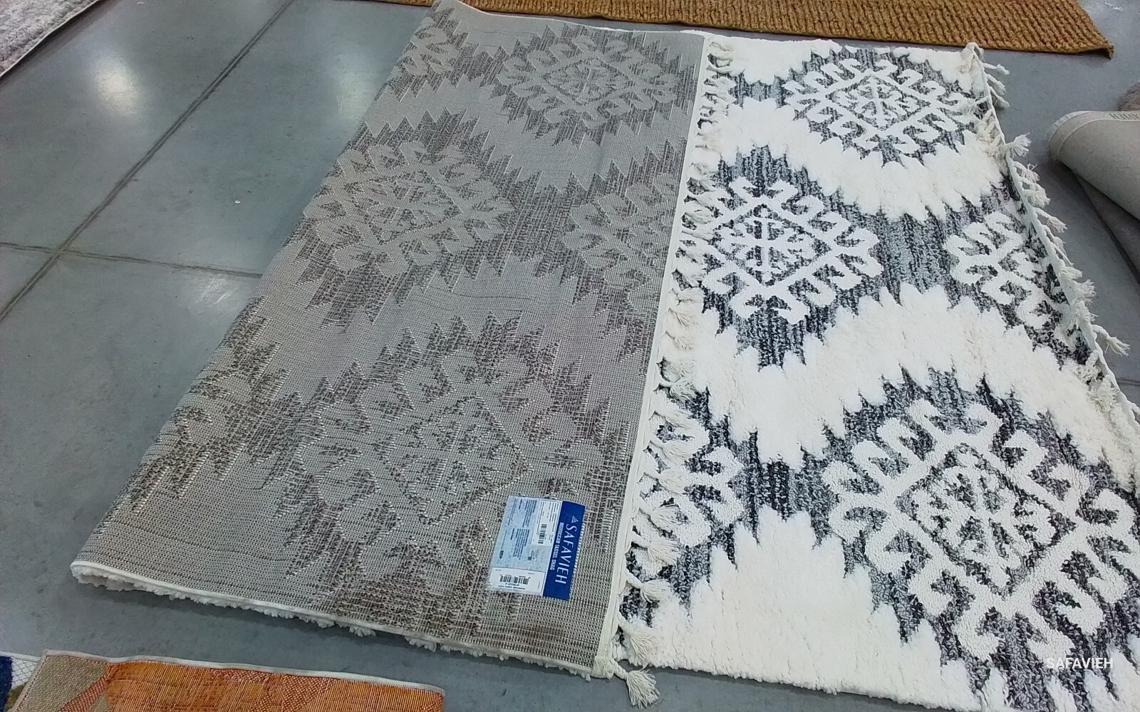 IVORY / GREY 8'-0" x 10'-0" Stained Rug, Reduced Price 1172772289 MTS652F-8 gallery