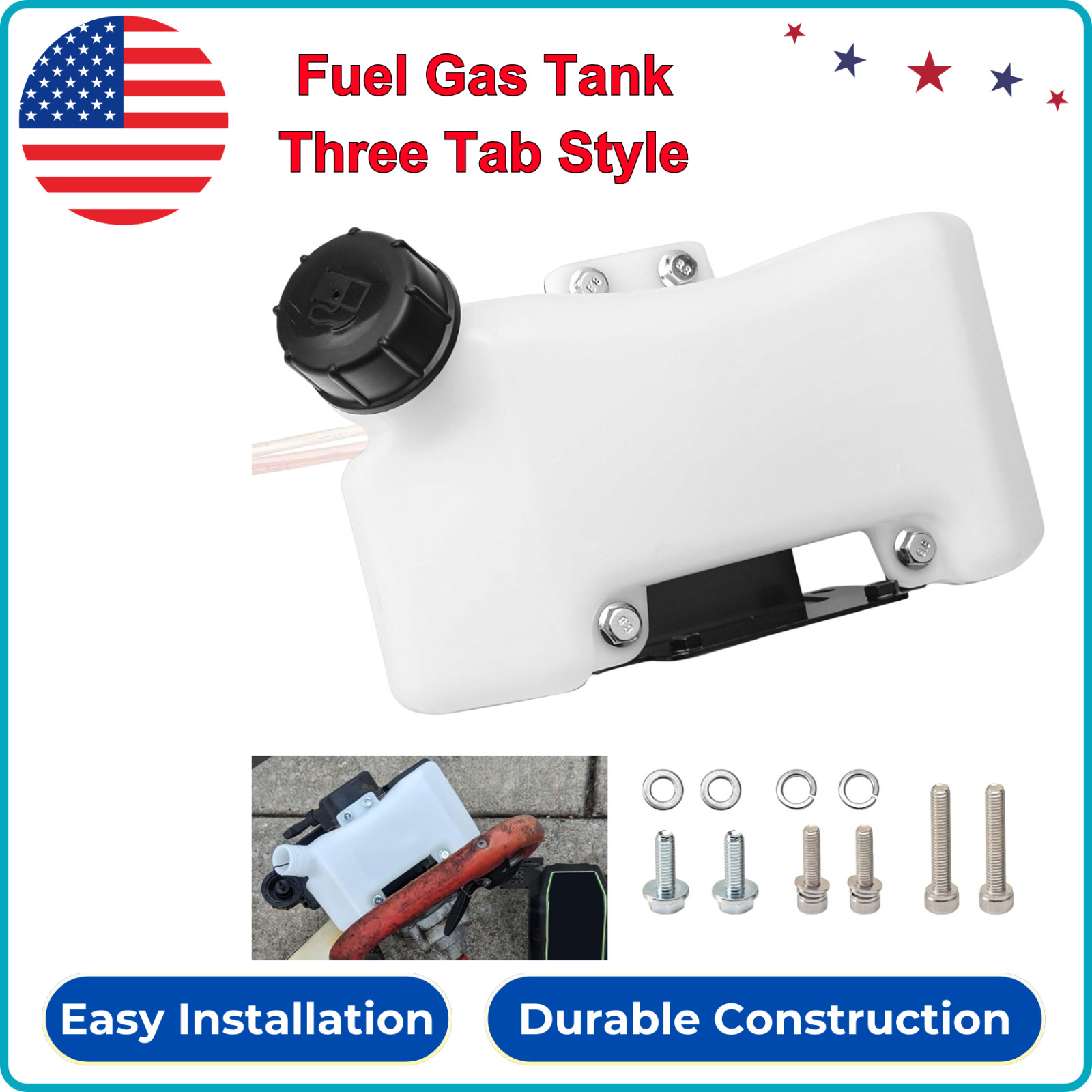 10683 Fuel Gas Tank Three Tab Style Compatible With Earthquake E43, MC43, MC43E gallery