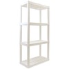 Storage Rack Interlocking Multipurpose 4-Tier 56"H x 14"D x 30"W White-400 lbs gallery