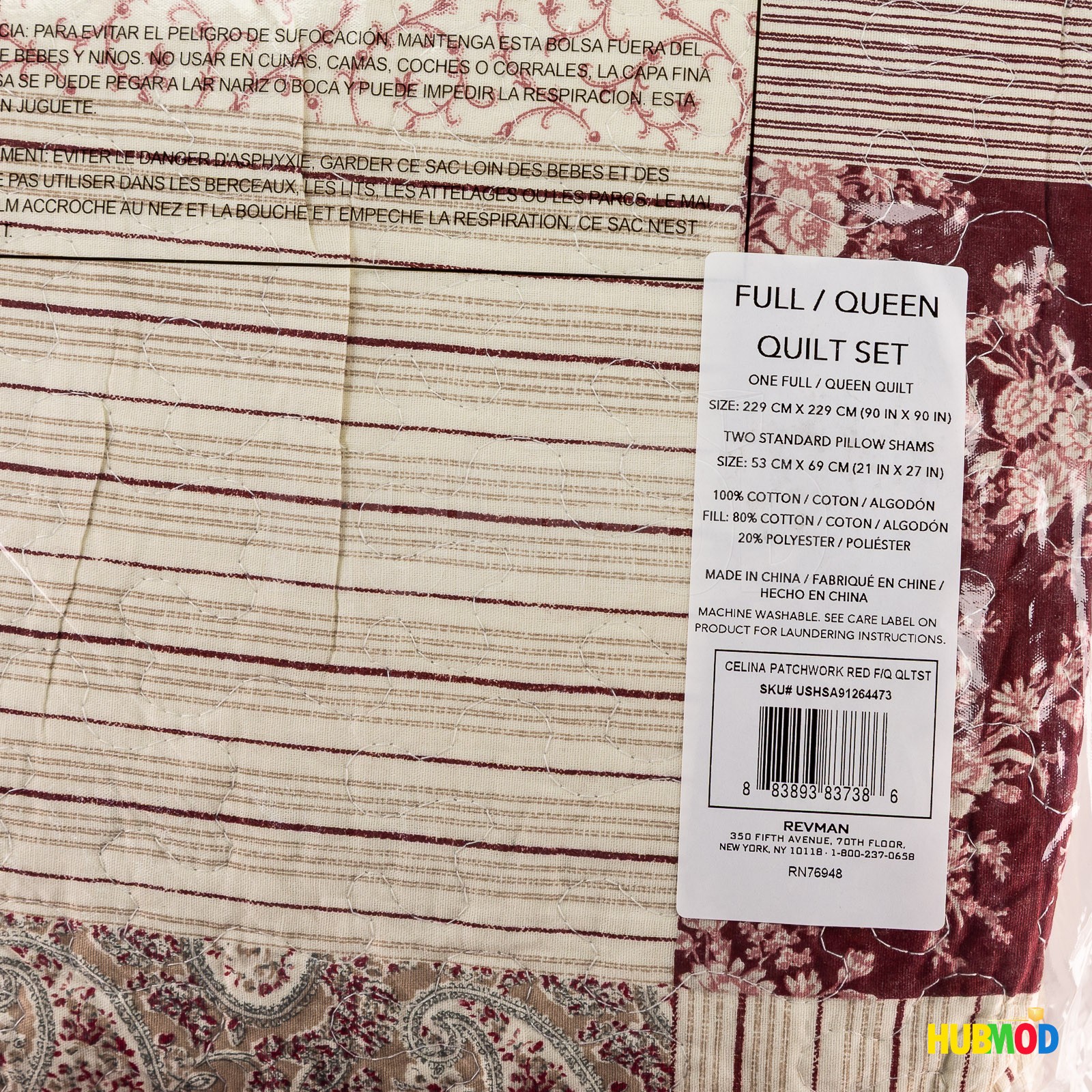 Laura Ashley Queen/Full Quilt Set Soft & Lightweight Bedding Celina Patchwork gallery