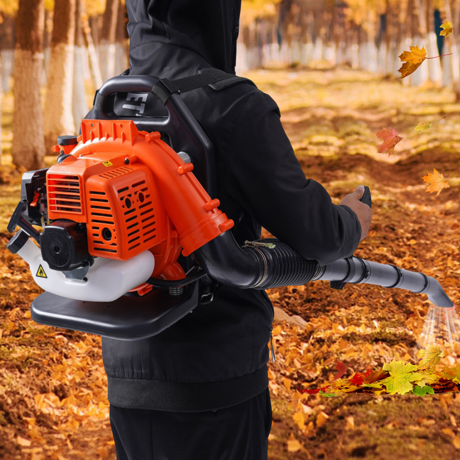 Backpack Leaf Blower Gas Powered Snow Blower 423CFM 42.7CC 156MPH 2-Stroke 1.7HP gallery