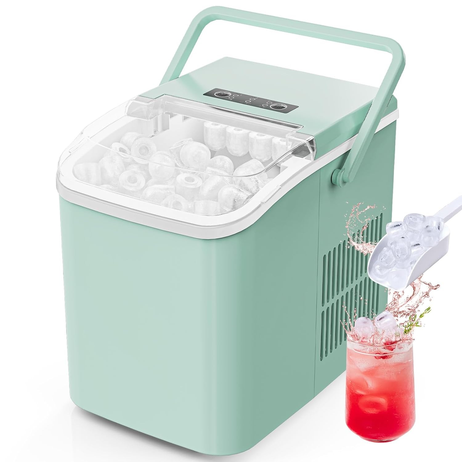 Countertop Ice Maker Portable Ice Machine, ​9 Ice Cubes/6 Mins, 26.5lbs in 24Hrs gallery