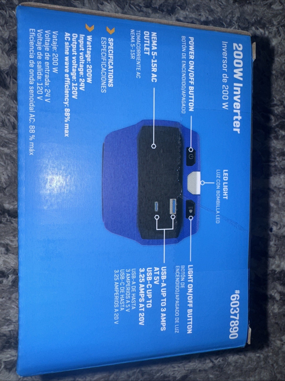 Kobalt 200W Power Inverter 24 Volt #6037890 (tool only) NEW gallery