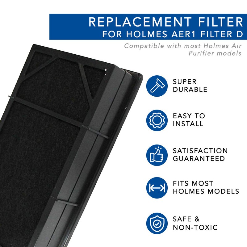 MaximalPower Replacement HEPA Filter for Holmes AER1 Ready Air Purifier D Filter gallery