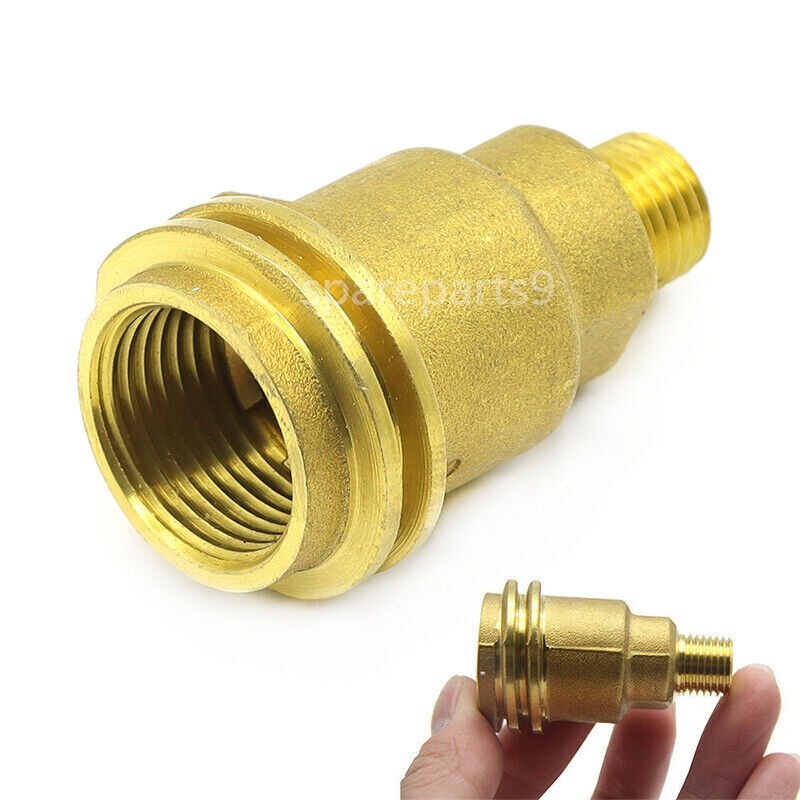 Solid Brass QCC1 Nut Propane Gas Fitting Adapter 1/4" Male Pipe Thread Connector gallery